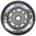PU 64x24 82A CZARNE (4 szt.) + ABEC-9 (8 szt.) ZESTAW NILS EXTREME