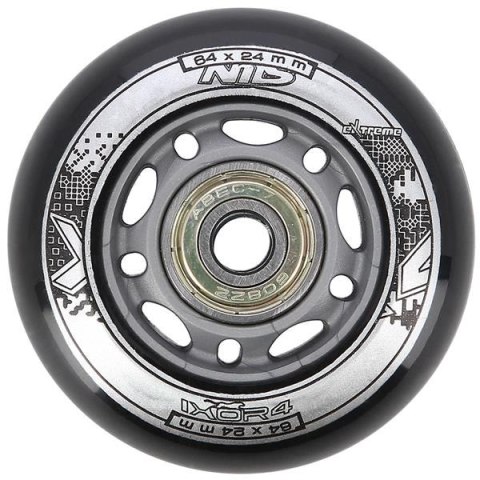 PU 64x24 82A CZARNE (4 szt.) + ABEC-9 (8 szt.) ZESTAW NILS EXTREME PU 64x24 82A CZARNE (4 szt.) + ABEC-9 (8 szt.) ZESTAW NILS EXTREME