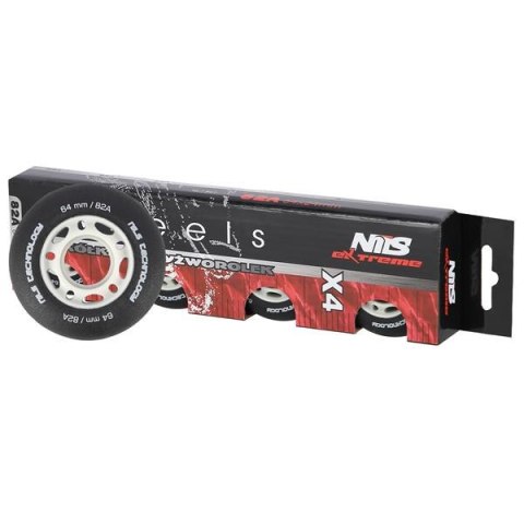 PU 64x24 82A CZARNE MATOWE KÓŁKA (4 szt.) NILS EXTREME PU 64x24 82A CZARNE MATOWE KÓŁKA (4 szt.) NILS EXTREME