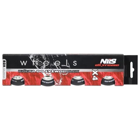 PU 64x24 82A CZARNE MATOWE KÓŁKA (4 szt.) NILS EXTREME PU 64x24 82A CZARNE MATOWE KÓŁKA (4 szt.) NILS EXTREME