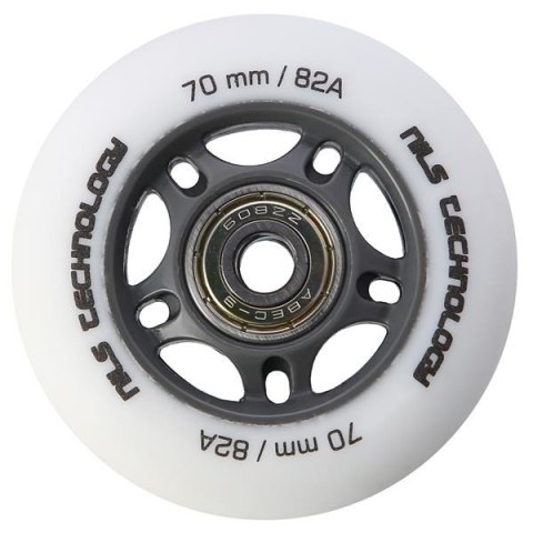 PU 70x24 82A BIAŁE MATOWE (4 szt.) + ABEC-9 (8 szt.) ZESTAW NILS EXTREME PU 70x24 82A BIAŁE MATOWE (4 szt.) + ABEC-9 (8 szt.) ZESTAW NILS EXTREME
