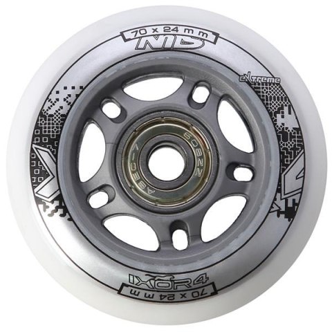 PU 70x24 82A BIAŁE N (4 szt.) + ABEC-7 (8 szt.) ZESTAW NILS EXTREME PU 70x24 82A BIAŁE N (4 szt.) + ABEC-7 (8 szt.) ZESTAW NILS EXTREME