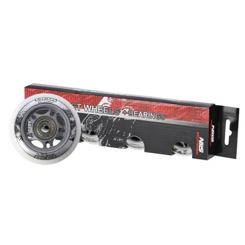 PU 70x24 82A BIAŁE N (4 szt.) + ABEC-7 (8 szt.) ZESTAW NILS EXTREME PU 70x24 82A BIAŁE N (4 szt.) + ABEC-7 (8 szt.) ZESTAW NILS EXTREME