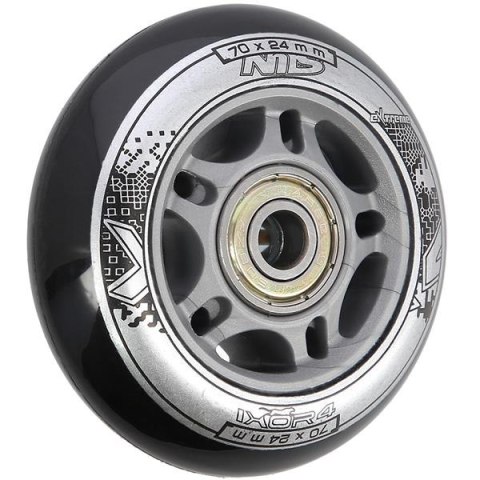 PU 70x24 82A CZARNE (4 szt.) + ABEC-9 (8 szt.) ZESTAW NILS EXTREME PU 70x24 82A CZARNE (4 szt.) + ABEC-9 (8 szt.) ZESTAW NILS EXTREME