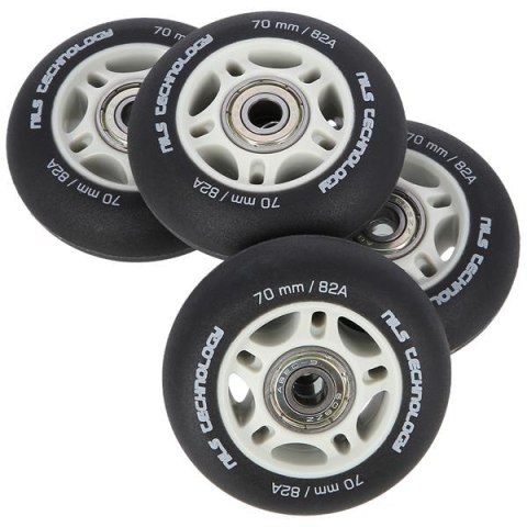 PU 70x24 82A CZARNE MATOWE (4 szt.) + ABEC-9 (8 szt.) ZESTAW NILS EXTREME PU 70x24 82A CZARNE MATOWE (4 szt.) + ABEC-9 (8 szt.) ZESTAW NILS EXTREME