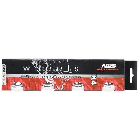 PU 72x24 82A BIAŁE MATOWE KÓŁKA (4 szt.) NILS EXTREME PU 72x24 82A BIAŁE MATOWE KÓŁKA (4 szt.) NILS EXTREME
