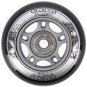PU 72x24 82A CZARNE (4 szt.) + ABEC-9 (8 szt.) ZESTAW NILS EXTREME