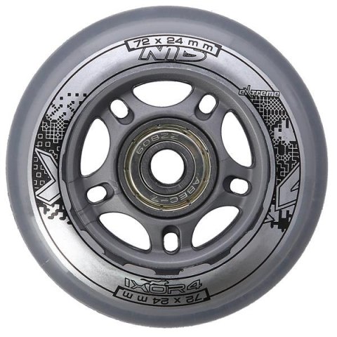 PU 72x24 82A PRZEZROCZYSTE N (4 szt.) + ABEC-7 (8 szt.) ZESTAW NILS EXTREME PU 72x24 82A PRZEZROCZYSTE N (4 szt.) + ABEC-7 (8 szt.) ZESTAW NILS EXTREME