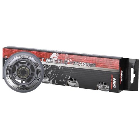 PU 72x24 82A PRZEZROCZYSTE N (4 szt.) + ABEC-7 (8 szt.) ZESTAW NILS EXTREME PU 72x24 82A PRZEZROCZYSTE N (4 szt.) + ABEC-7 (8 szt.) ZESTAW NILS EXTREME