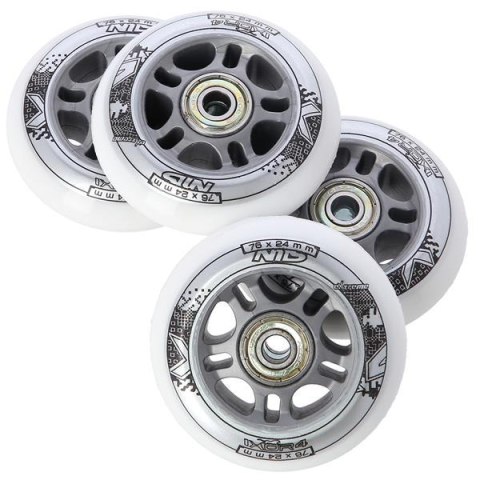PU 76x24 82A BIAŁE N (4 szt.) + ABEC-7 (8 szt.) ZESTAW NILS EXTREME PU 76x24 82A BIAŁE N (4 szt.) + ABEC-7 (8 szt.) ZESTAW NILS EXTREME