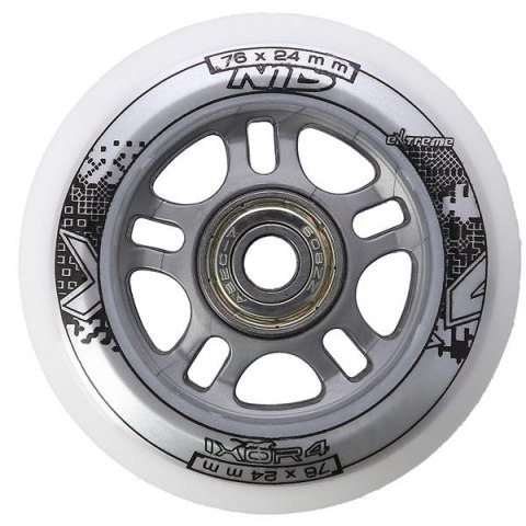 PU 76x24 82A BIAŁE N (4 szt.) + ABEC-7 (8 szt.) ZESTAW NILS EXTREME PU 76x24 82A BIAŁE N (4 szt.) + ABEC-7 (8 szt.) ZESTAW NILS EXTREME