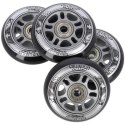 PU 76x24 82A CZARNE (4 szt.) + ABEC-9 (8 szt.) ZESTAW NILS EXTREME