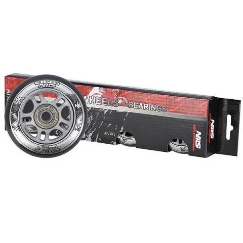 PU 76x24 82A CZARNE (4 szt.) + ABEC-9 (8 szt.) ZESTAW NILS EXTREME PU 76x24 82A CZARNE (4 szt.) + ABEC-9 (8 szt.) ZESTAW NILS EXTREME
