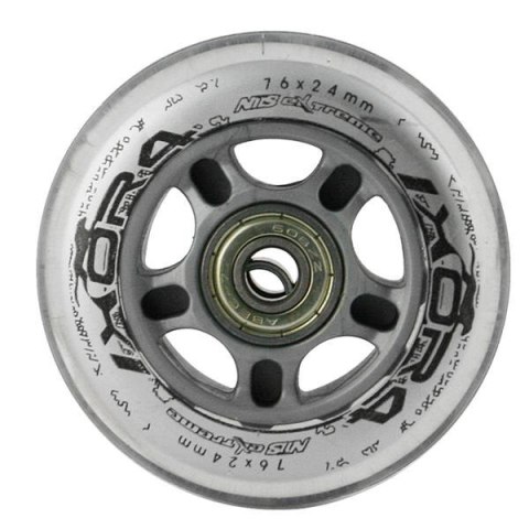 PU 76x24 82A PRZEZROCZYSTE (4 szt.) + ABEC-7 (8 szt.) ZESTAW NILS EXTREME PU 76x24 82A PRZEZROCZYSTE (4 szt.) + ABEC-7 (8 szt.) ZESTAW NILS EXTREME