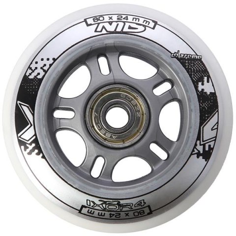 PU 80x24 82A BIAŁE N (4 szt.) + ABEC-7 (8 szt.) ZESTAW NILS EXTREME PU 80x24 82A BIAŁE N (4 szt.) + ABEC-7 (8 szt.) ZESTAW NILS EXTREME