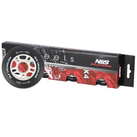 PU 80x24 82A CZARNE MATOWE KÓŁKA (4 szt.) NILS EXTREME PU 80x24 82A CZARNE MATOWE KÓŁKA (4 szt.) NILS EXTREME