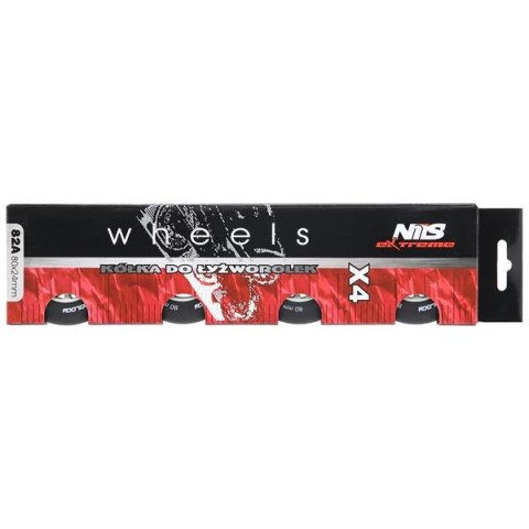 PU 80x24 82A CZARNE MATOWE KÓŁKA (4 szt.) NILS EXTREME PU 80x24 82A CZARNE MATOWE KÓŁKA (4 szt.) NILS EXTREME