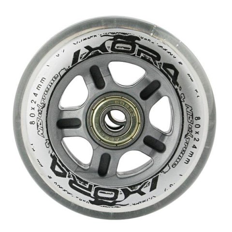 PU 80x24 82A PRZEZROCZYSTE (4 szt.) + ABEC-7 (8 szt.) ZESTAW NILS EXTREME PU 80x24 82A PRZEZROCZYSTE (4 szt.) + ABEC-7 (8 szt.) ZESTAW NILS EXTREME