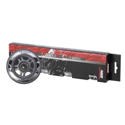 PU 80x24 82A PRZEZROCZYSTE N (4 szt.) + ABEC-7 (8 szt.) ZESTAW NILS EXTREME PU 80x24 82A PRZEZROCZYSTE N (4 szt.) + ABEC-7 (8 szt.) ZESTAW NILS EXTREME