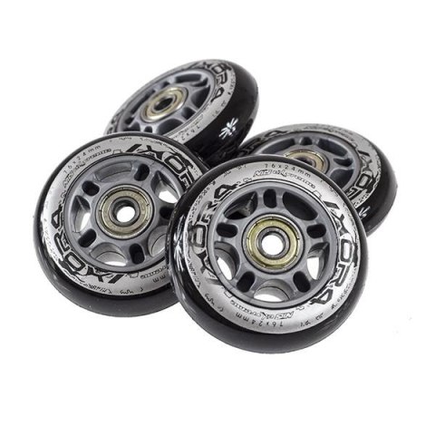 PU 84x24 82A CZARNE (4 szt.) + ABEC-9 CHROME (8 szt.) ZESTAW NILS EXTREME PU 84x24 82A CZARNE (4 szt.) + ABEC-9 CHROME (8 szt.) ZESTAW NILS EXTREME