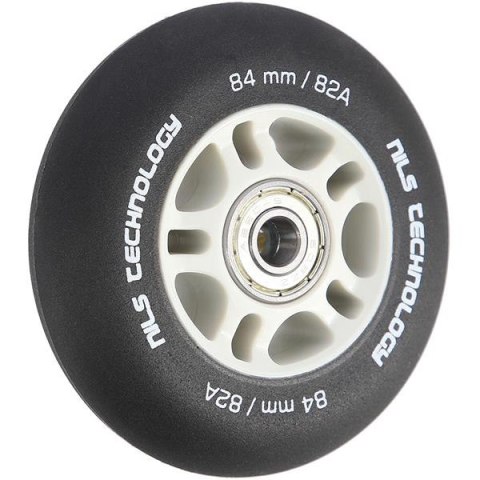 PU 84x24 82A CZARNE MATOWE (4 szt.) + ABEC-9 CHROME (8 szt.) ZESTAW NILS EXTREME PU 84x24 82A CZARNE MATOWE (4 szt.) + ABEC-9 CHROME (8 szt.) ZESTAW NILS EXTREME
