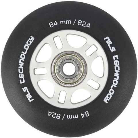 PU 84x24 82A CZARNE MATOWE (4 szt.) + ABEC-9 CHROME (8 szt.) ZESTAW NILS EXTREME PU 84x24 82A CZARNE MATOWE (4 szt.) + ABEC-9 CHROME (8 szt.) ZESTAW NILS EXTREME