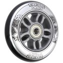 PU 90x24 82A CZARNE (4 szt.) + ABEC-9 CHROME (8 szt.) ZESTAW NILS EXTREME