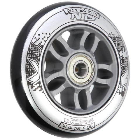 PU 90x24 82A CZARNE (4 szt.) + ABEC-9 CHROME (8 szt.) ZESTAW NILS EXTREME PU 90x24 82A CZARNE (4 szt.) + ABEC-9 CHROME (8 szt.) ZESTAW NILS EXTREME