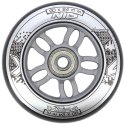 PU 90x24 82A CZARNE (4 szt.) + ABEC-9 CHROME (8 szt.) ZESTAW NILS EXTREME