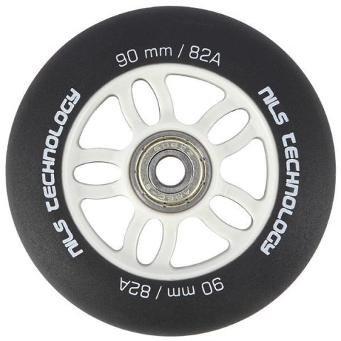 PU 90x24 82A CZARNE MATOWE (4 szt.) + ABEC-9 CHROME (8 szt.) ZESTAW NILS EXTREME PU 90x24 82A CZARNE MATOWE (4 szt.) + ABEC-9 CHROME (8 szt.) ZESTAW NILS EXTREME