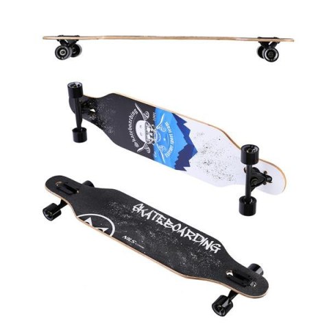 LONGBOARD SKULL WOOD NILS EXTREME - Deskorolka do Rekreacji i Trików LONGBOARD SKULL WOOD NILS EXTREME - Deskorolka do Rekreacji i Trików