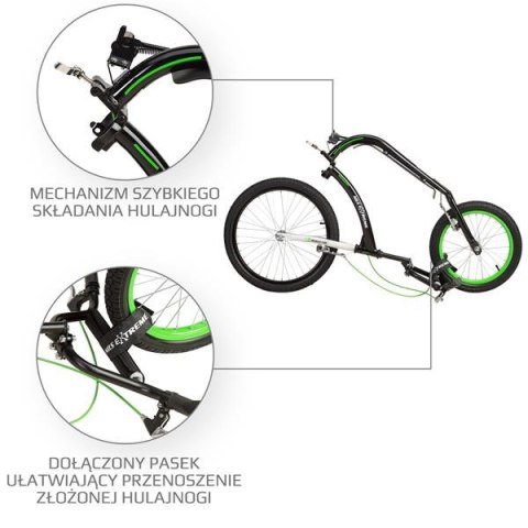 WH227F GREEN 20/16" HULAJNOGA SKŁADANA NILS EXTREME WH227F GREEN 20/16" HULAJNOGA SKŁADANA NILS EXTREME