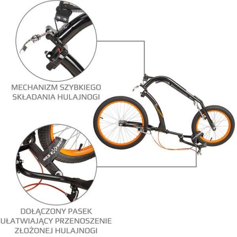 WH227F ORANGE 20/16" HULAJNOGA SKŁADANA NILS EXTREME WH227F ORANGE 20/16" HULAJNOGA SKŁADANA NILS EXTREME