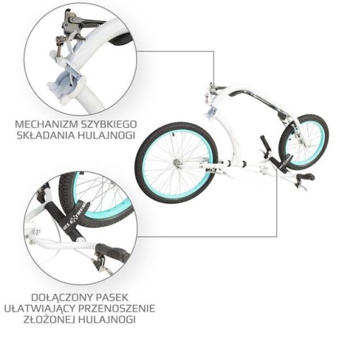 WH227F WHITE 20/16" HULAJNOGA SKŁADANA NILS EXTREME WH227F WHITE 20/16" HULAJNOGA SKŁADANA NILS EXTREME