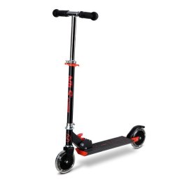 HD120L LED BLACK-RED - Hulajnoga NILS EXTREME Święcące kółka -Stylowa jazda