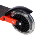 HD120L LED BLACK-RED - Hulajnoga NILS EXTREME Święcące kółka -Stylowa jazda
