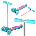 Hulajnoga Trójkołowa HLB001 Nils Fun Turquoise - Bezpieczna dla Dzieci