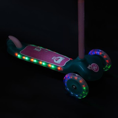 Hulajnoga Trójkołowa HLB001 Nils Fun Turquoise - Bezpieczna dla Dzieci Hulajnoga Trójkołowa HLB001 Nils Fun Turquoise - Bezpieczna dla Dzieci