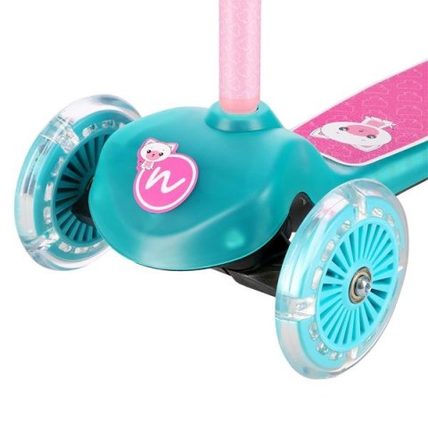 Hulajnoga Trójkołowa HLB001 Nils Fun Turquoise - Bezpieczna dla Dzieci Hulajnoga Trójkołowa HLB001 Nils Fun Turquoise - Bezpieczna dla Dzieci