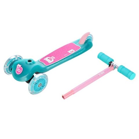 Hulajnoga Trójkołowa HLB001 Nils Fun Turquoise - Bezpieczna dla Dzieci Hulajnoga Trójkołowa HLB001 Nils Fun Turquoise - Bezpieczna dla Dzieci