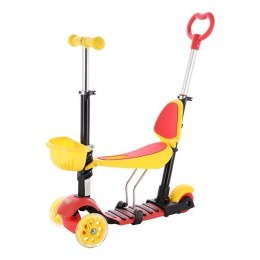 HLB07 4w1 BLACK-YELLOW-RED HULAJNOGA DZIECIĘCA NILS FUN