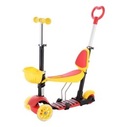 HLB07 4w1 BLACK-YELLOW-RED HULAJNOGA DZIECIĘCA NILS FUN