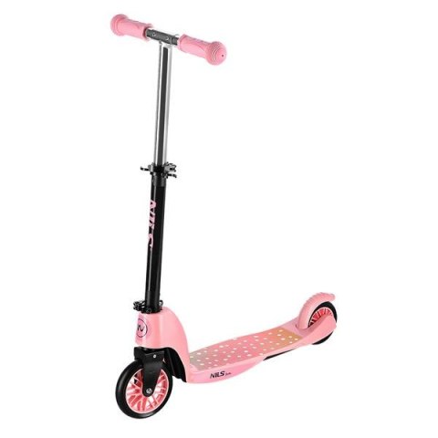 Różowa Hulajnoga Dziecięca Trójkołowa - Dwukołowa Nils FUN Pink HLB202 Różowa Hulajnoga Dziecięca Trójkołowa - Dwukołowa Nils FUN Pink HLB202