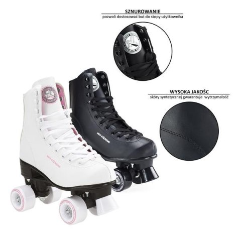 Wrotki NQ8400S Białe Rozmiar 38 Nils Extreme - Komfortowy Retro Styl Wrotki NQ8400S Białe Rozmiar 38 Nils Extreme - Komfortowy Retro Styl