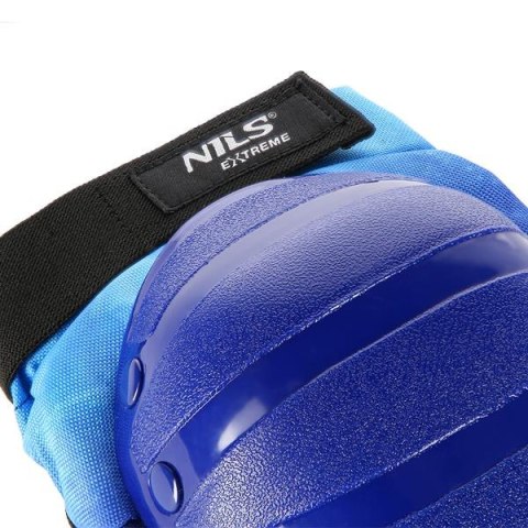 Zestaw Ochraniaczy Nils Extreme na Nadgarstki, Łokcie i Kolana –Niebieski M Zestaw Ochraniaczy Nils Extreme na Nadgarstki, Łokcie i Kolana –Niebieski M