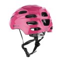 Różowy Kask dla Dziecka z LED Rozmiar XS (43-49 cm) - Wygodny i Bezpieczny
