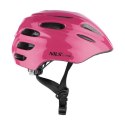 Różowy Kask dla Dziecka z LED Rozmiar XS (43-49 cm) - Wygodny i Bezpieczny