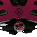 Różowy Kask dla Dziecka z LED Rozmiar XS (43-49 cm) - Wygodny i Bezpieczny