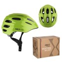 Kask Zielony Dla Dziecka LED Rozmiar XS 43-49 cm- Bezpieczny Wygodny Pianka