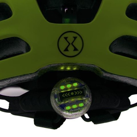Kask Zielony Dla Dziecka LED Rozmiar XS 43-49 cm- Bezpieczny Wygodny Pianka Kask Zielony Dla Dziecka LED Rozmiar XS 43-49 cm- Bezpieczny Wygodny Pianka